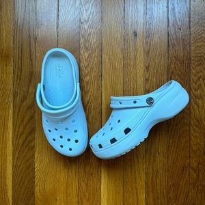 Crocs platform (light, baby blue)